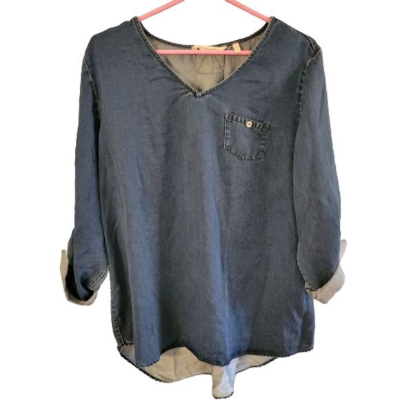 Soft Surroundings chambray tunic - Picture 1 of 6